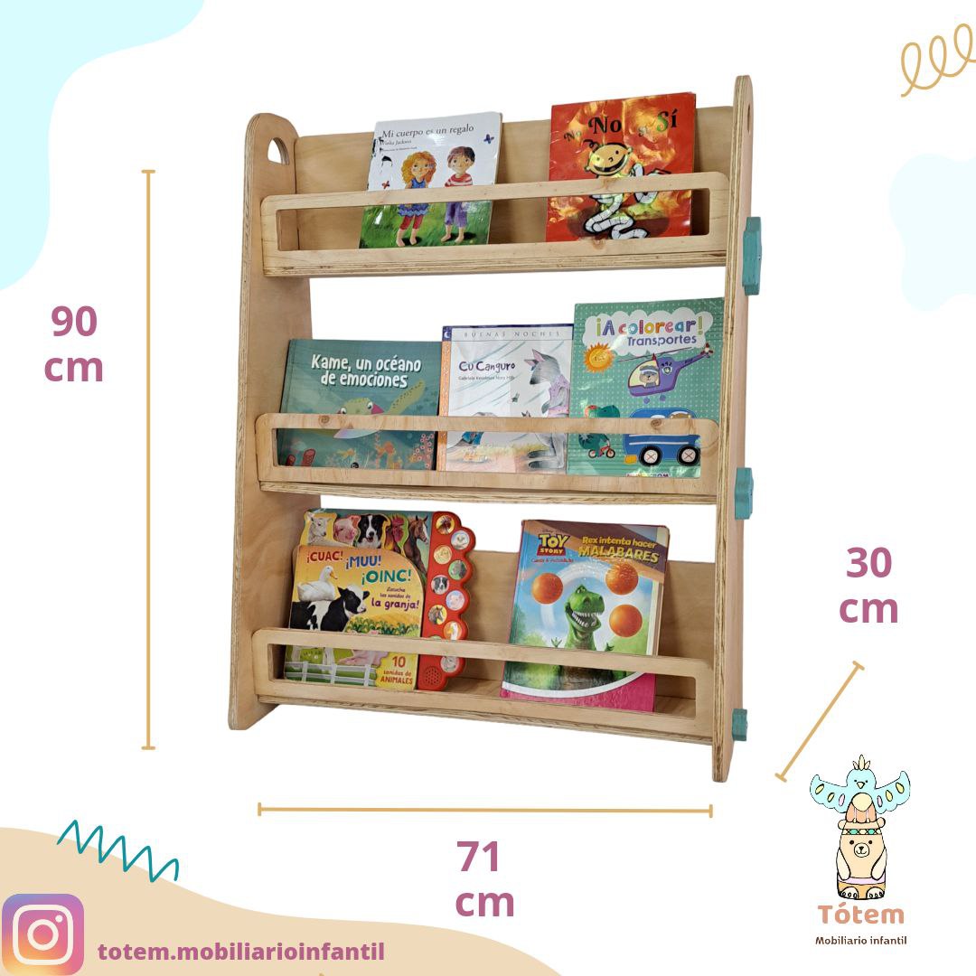 Biblioteca Infantil Montessori – Totem Mobiliario Infantil